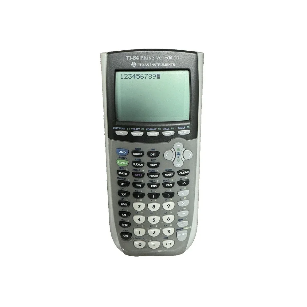 Texas Instruments TI-84 Plus Silver Edition Graphing Calculator Tested Works